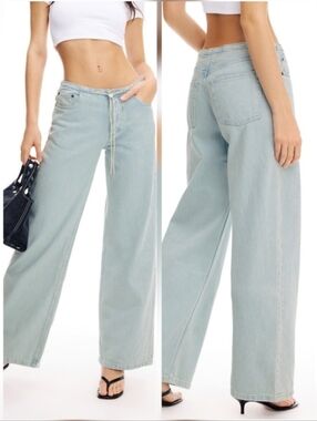 Still Here Cool Jean Denim Front Button Fly Closure Size 30